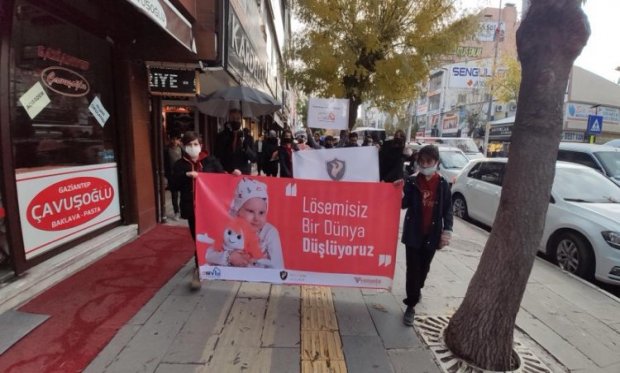 Van Yöntem Koleji'nden 'Lösemisiz Bir Dünya Düşlüyoruz' Farkındalık Yürüyüşü Yapıldı